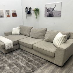 Living Spaces Sectional Couch - Free Delivery