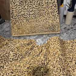 Gold Sequence Tree Skirt