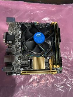 Asus motherboard with cpu +ram + iO shield