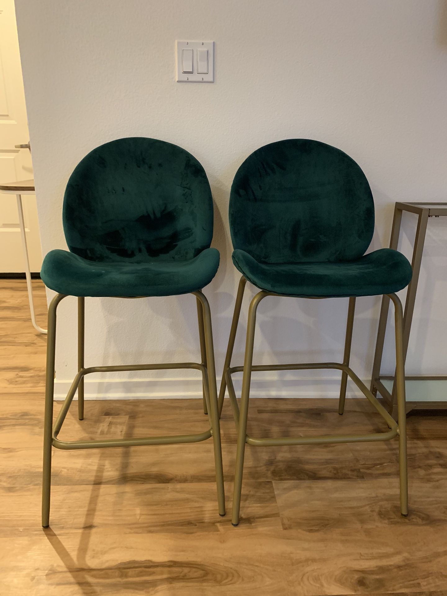 2 CosmoLiving by Cosmopolitan Astor Upholstered Bar Stools