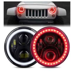 7in LED Headlight with 4in Fogs- Jeep Wrangler