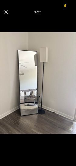 Floor mirror - 64 inches tall Width is 18.5 inches