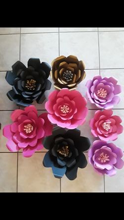 Flores para decoracion $ 6 cada una