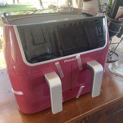 Power XL Red Dual Air Fryer New!