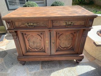 Beautiful Antique Solid Wood Cabinet