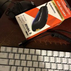 Steel Series Mouse rival 3 And Razor Huntsman Mini Keyboard