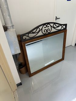 Large Decorative Wall Mirror 42” X 36”