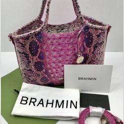 Brahmin Elaine  Pink cobra Ombré Melbourne