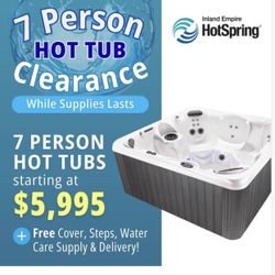 7 PERSON HOT TUB CLEARANCE SALE 