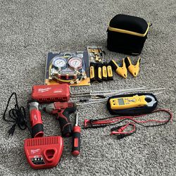 Field piece and Milwaukee hvac tools