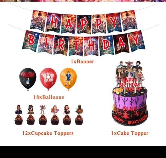 New Stranger Things Birthday Party Decorations