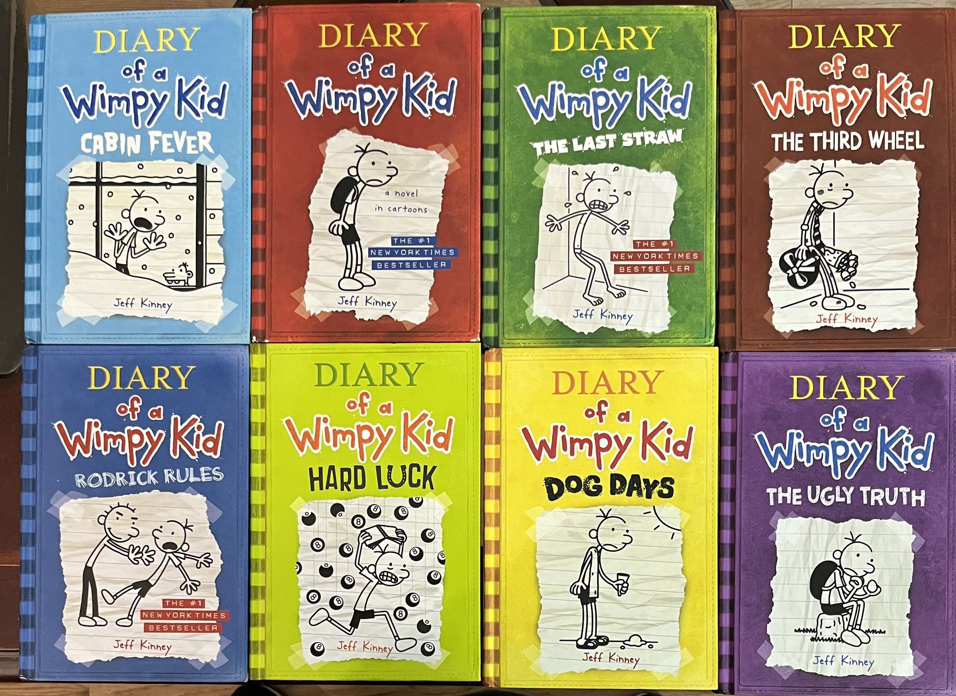 Diary Of A Wimpy Kids 8 Set Of Hardcover Books