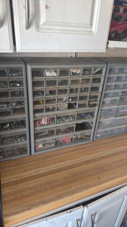 Assorted drawer hardware