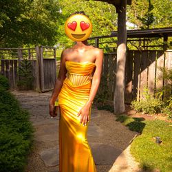 Gorgeous Yellow Prom Dress (worn 1x)