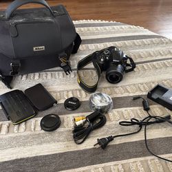 Nikon D3300 24.2MP Digital SLR Camera w/18-55mm Lens TESTED!