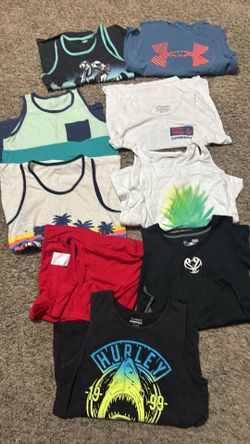 Boys size 10 tank tops brand names lot