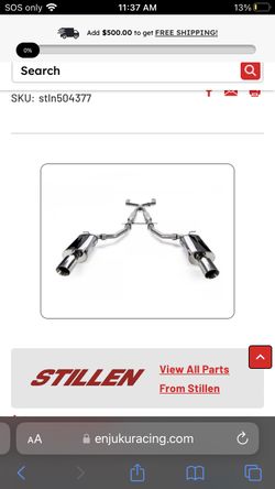 G37 Full Exhaust Stillen 
