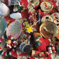 Vintage Christmas Ornaments Mixed Lot
