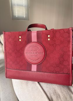 Coach Dempsey Carryall in Signature Jacquard with Stripe Patch