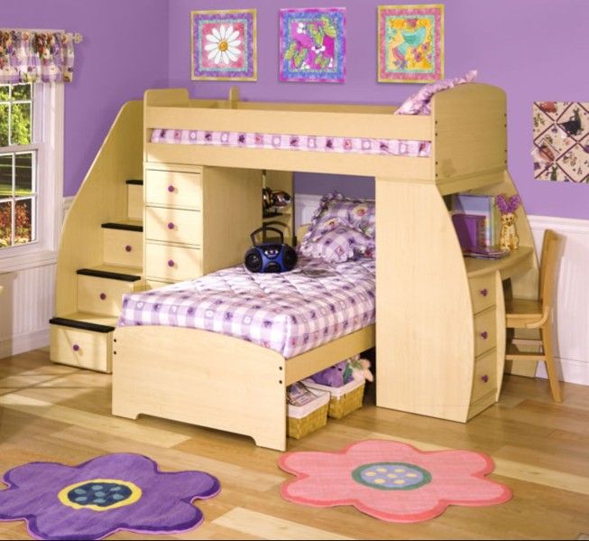 Berg Furniture Bunkbed Sierra Twin over Twin Loft Bed w/ Desk Bunk Bed suite MSRP : $2600