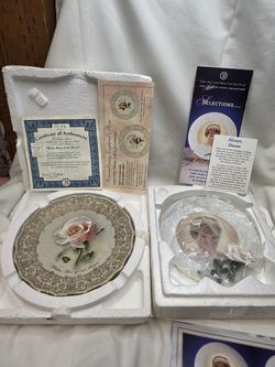 Bradford Exchange Tribute to Diana & Rose of our Hearts Collector Plates