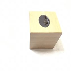 Alpine Industries Wooden Square Tissue Box Cover - Eco Friendly Pull Cube New