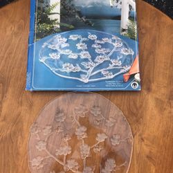 12.75 Crystal Glass Platter