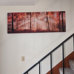 Sunset And Tree Picture Canvas