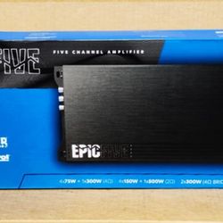 AudioControl Epic Series Power Amplifier EpicFIVE 5-Channel Speaker System Amp With Bass Knob Control 🚨 Payment Options Available 🚨 No Credit Needed