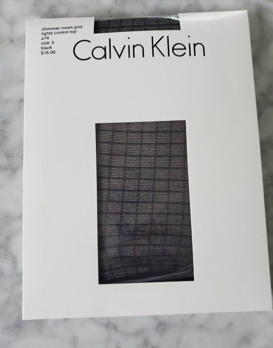  New Calvin Klein Black Hosiery Textured Sheer Tights