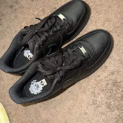 New Nike Air Force One Black Size 12
