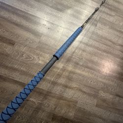 Seeker Black Steel 7’ 30-50 Salt Water Fishing Rod. 