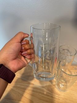 Princess House Round Clear Mugs