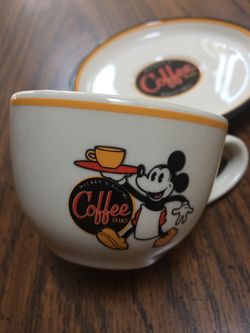 Rare Walt Disney Coffee / Espresso Cup and Saucer