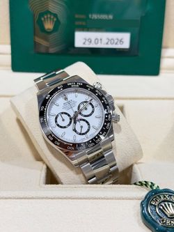 Rolex Daytona 126500LN White Dial Ceramic Bezel 40mm