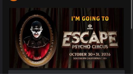 1 Escape Halloween 2026 Friday Wristband 🎃