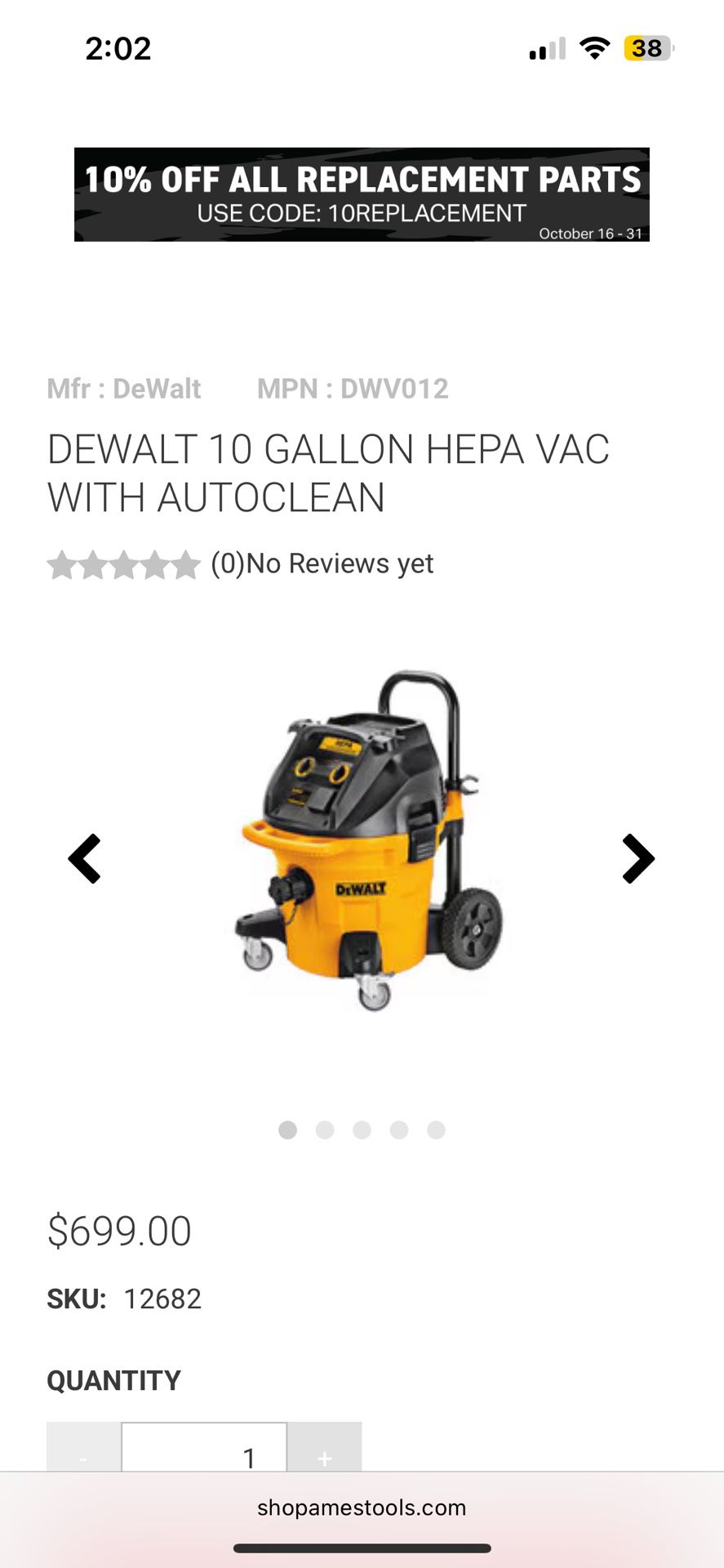 industrial vacuum cleaner  DeWord