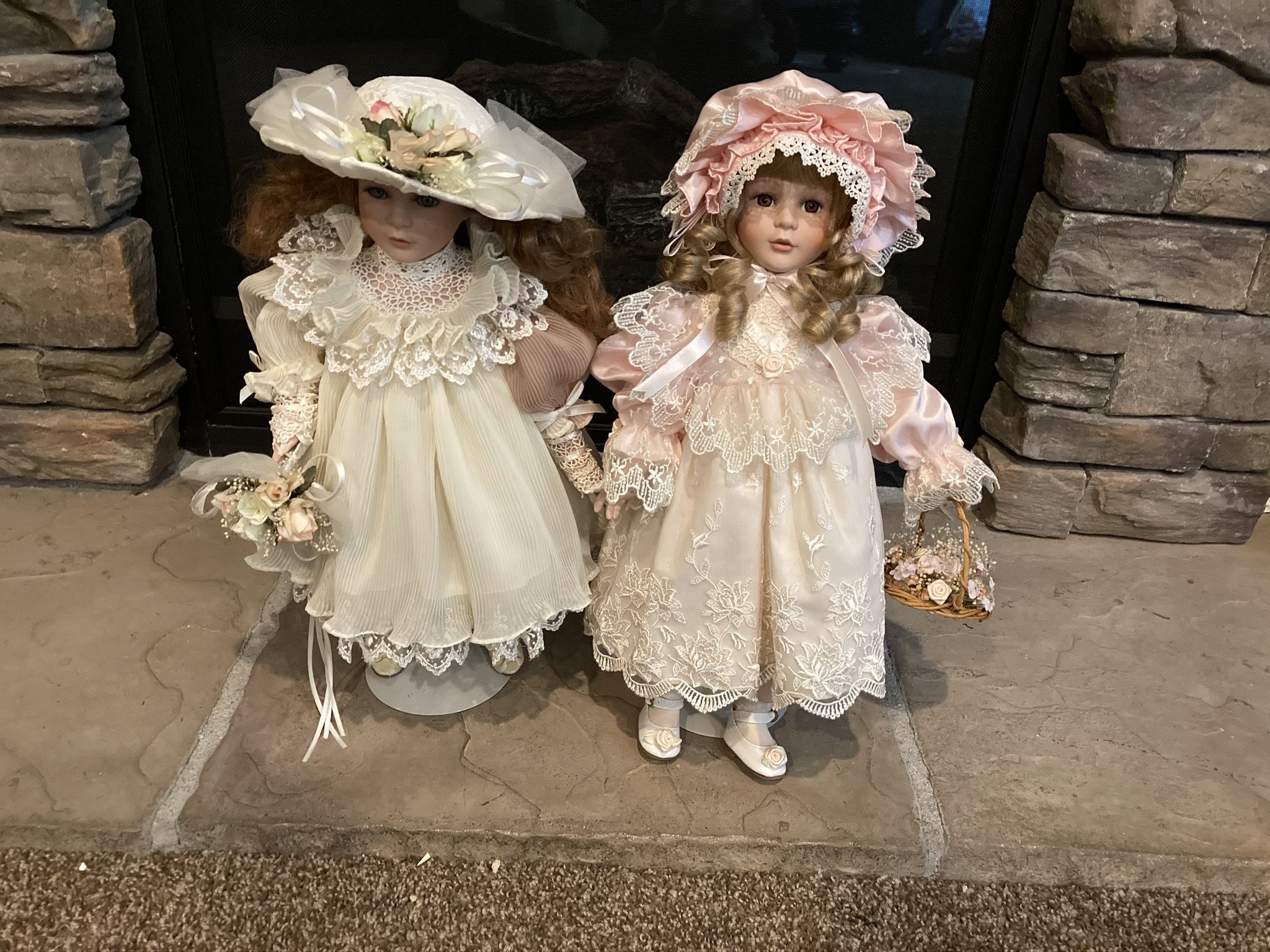 Two Antique Porcelain Dolls 