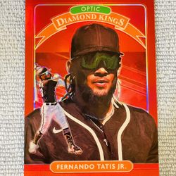Fernando Tatis Jr. San Diego Padres 2020 Panini Donruss Optic Diamond Kings Red Prizm /60!