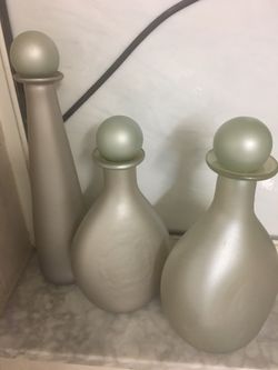 Glass vases Set Of 3