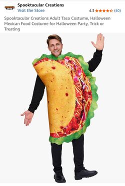 Spooktacular Creations Adult Taco Costume (Large)