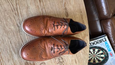Cole Haan Morris Grand OS Wingtip Mens Size 12 Oxford Shoes Brown Leather C30697