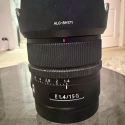 Sony 15mm f/1.4 G Lens (SEL15F14G)