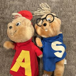 Alvin And Simon Chipmunk Plushies