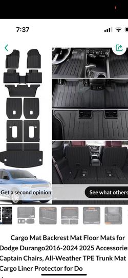 2014-2024 DODGE DURANGO FULL SET LASER MOLDED MATS $50 NEW IN BOX/TAPETES MOLDEADOS PARA DURANGO NUEVOS EN CAJA