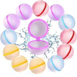 Reusable Water Balloons - 12 Count - Color: Glitter