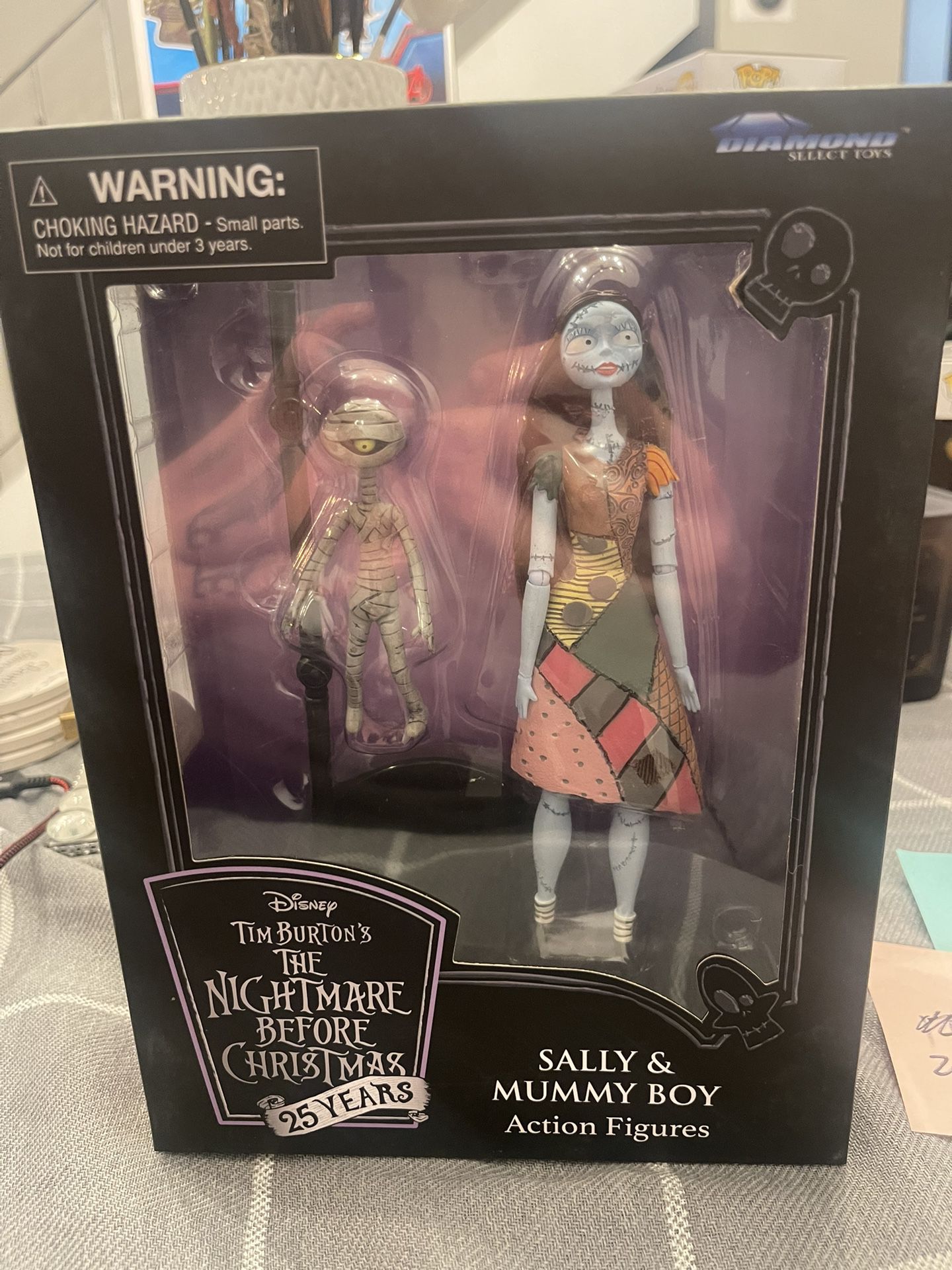 Nightmare Before Christmas 25th Anniversary Sally & Mummy Boy Diamond Select