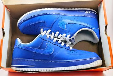 Size 11- Nike Air Force 1  Game Royal White Mens  488298-(contact info removed)