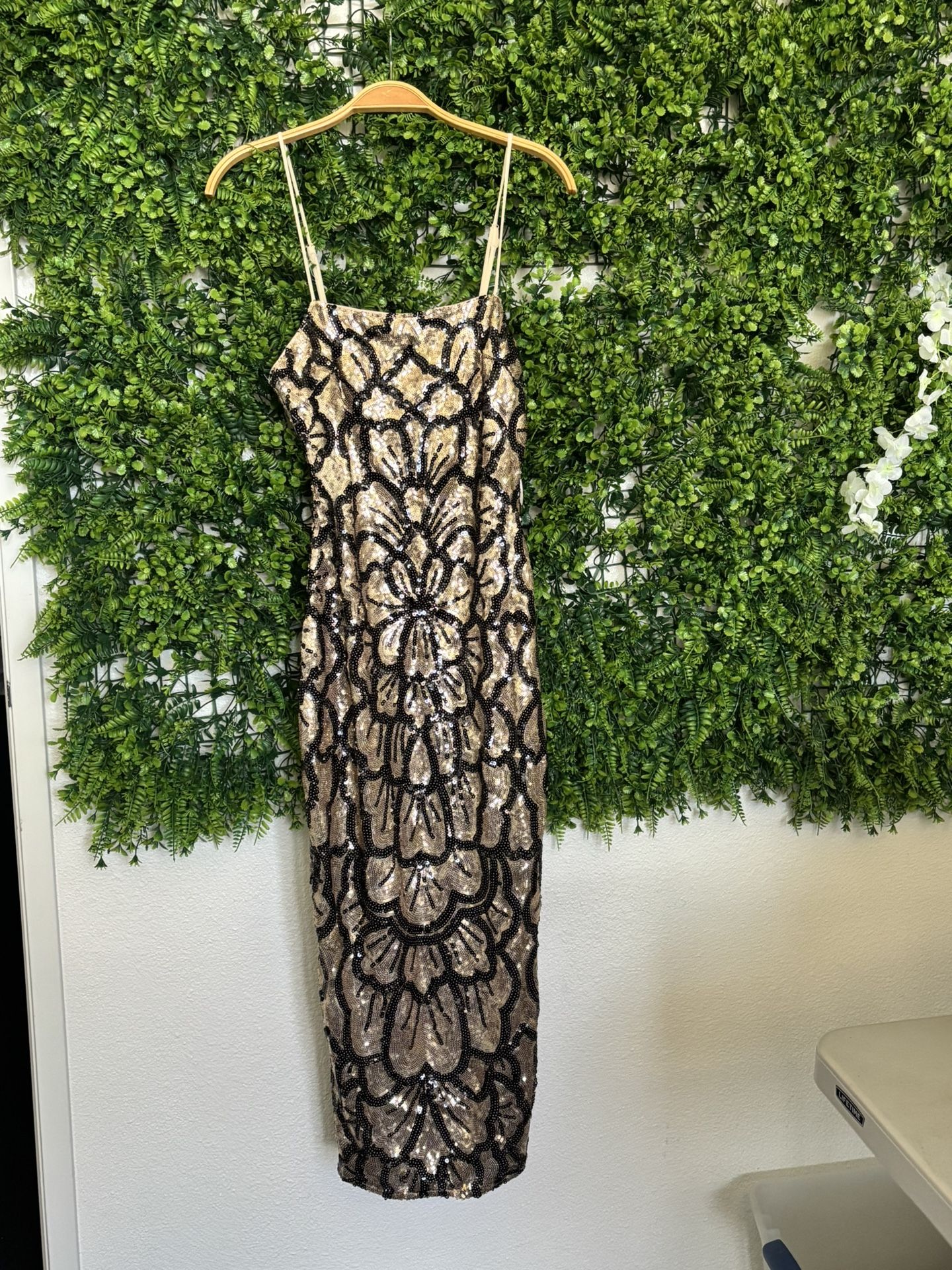 Women’s Gold Sequence Dress