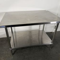 Stainless Steel Prep Table NSF – 2 Tier Commercial